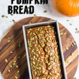 Vegan Pumpkin Bread- this pumpkin bread comes together in just one big bowl, is completely dairy free, and something everyone will love!